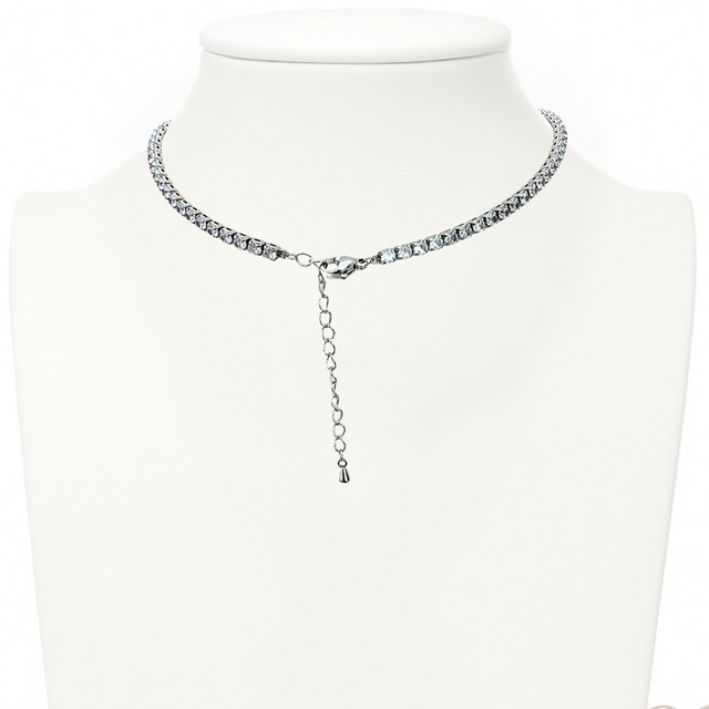 Collana tennis croce