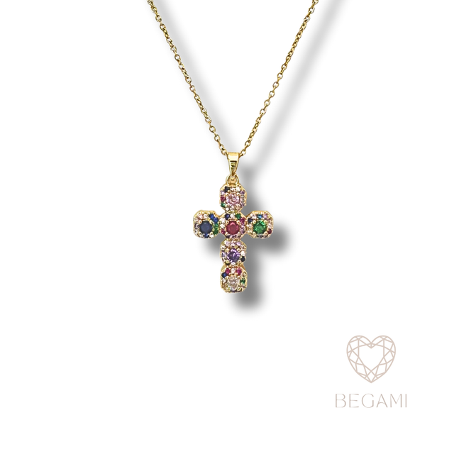 Collana Croce Arcobaleno