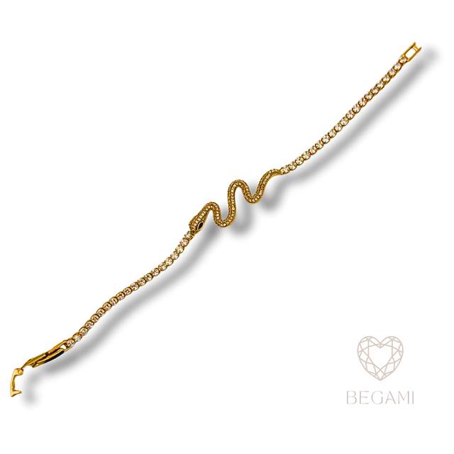 Bracciale tennis serpente