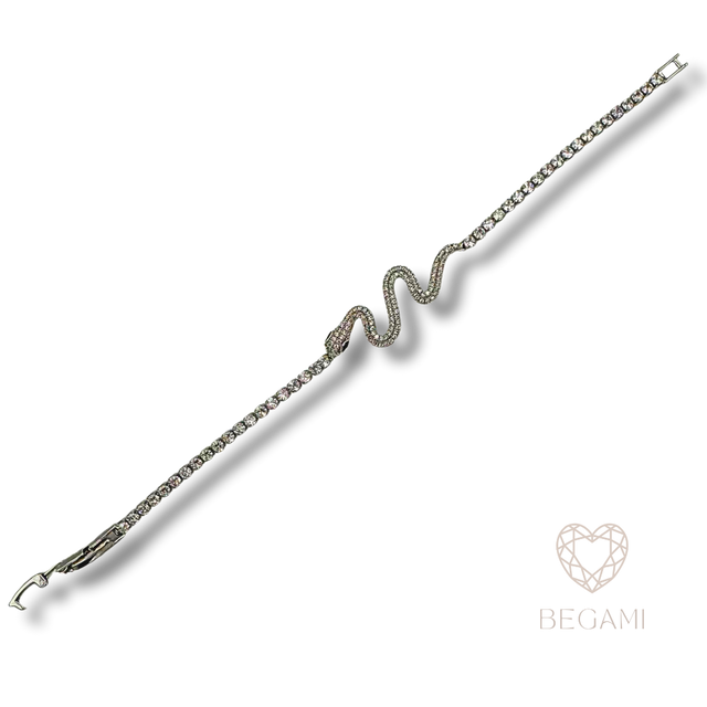 Bracciale tennis serpente