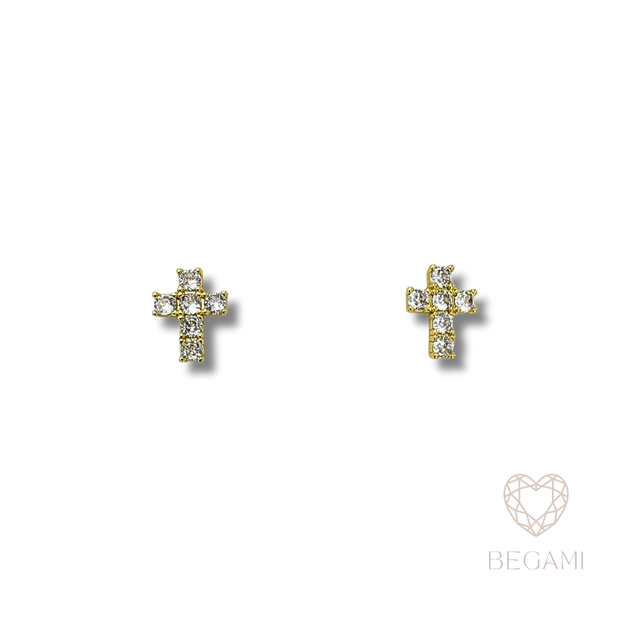 Orecchini croce brilla