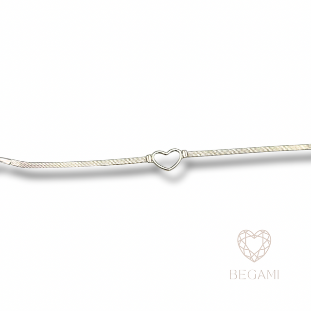 Bracciale cuore essenziale