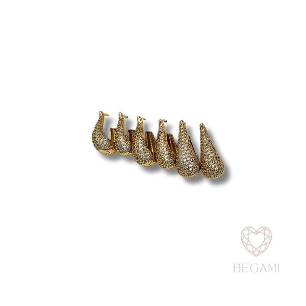 Orecchini a Goccia con Zirconi