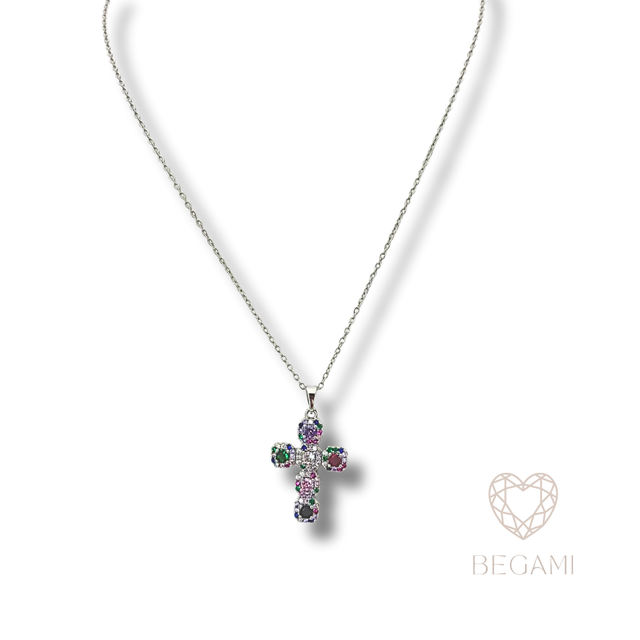 Collana Croce Arcobaleno