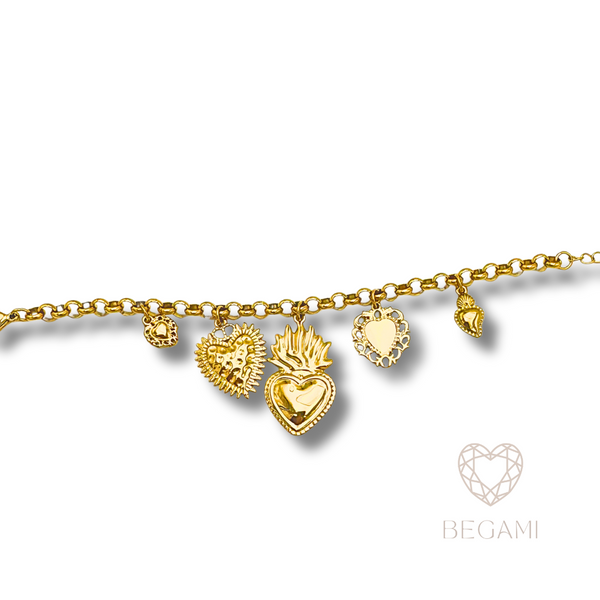 Bracciale cuore sacro