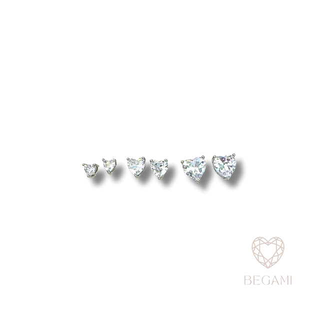 Set Orecchini Cuore di Cristallo