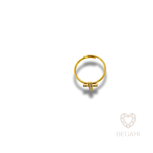 Anello Croce Zirconi