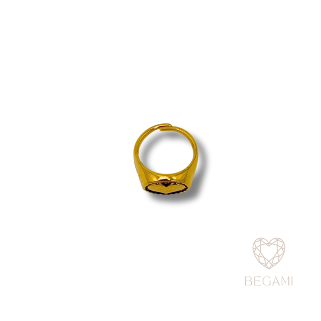 Anello Cuore Inciso
