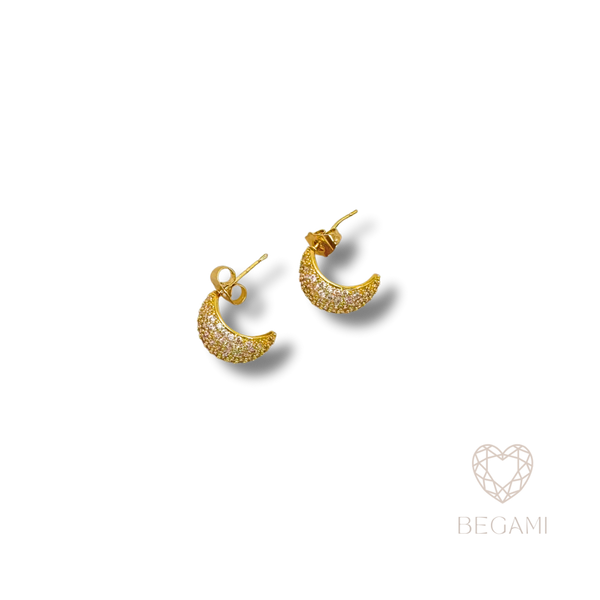 Orecchini Mezzaluna Brillante