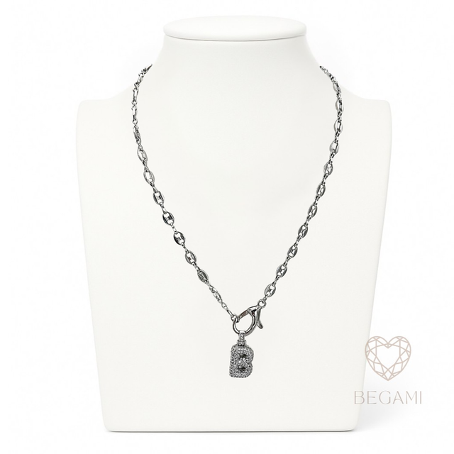 Collana catena lettera