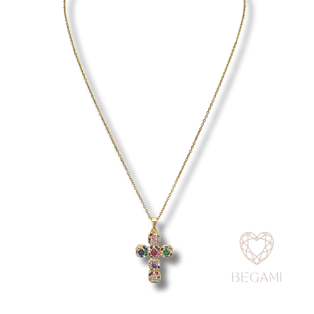 Collana Croce Arcobaleno