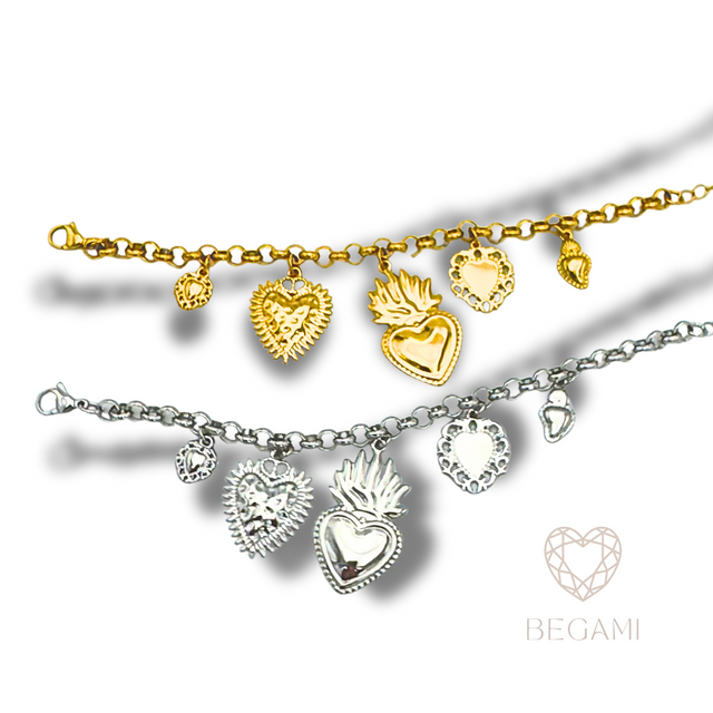 Bracciale cuore sacro
