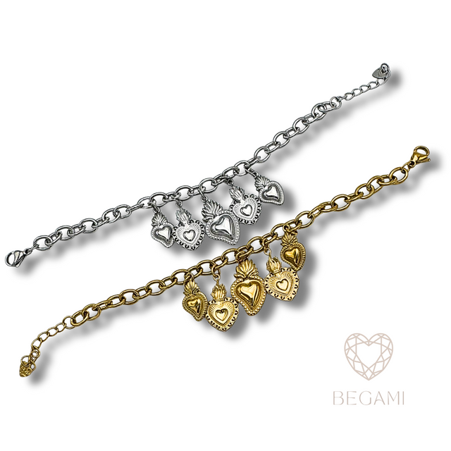 Bracciale cuore sacro