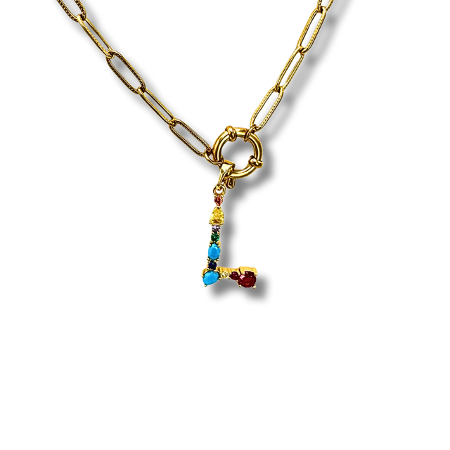 Collana loop lettera