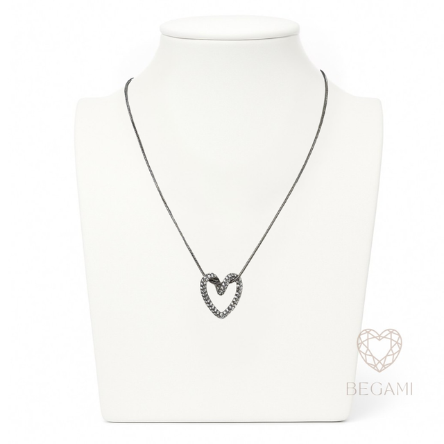 Collana Cuore Nodo Brillante