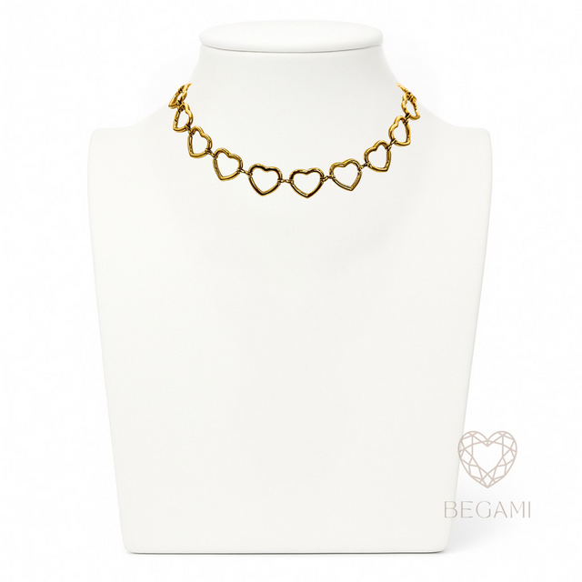 Collana cuori incatenati