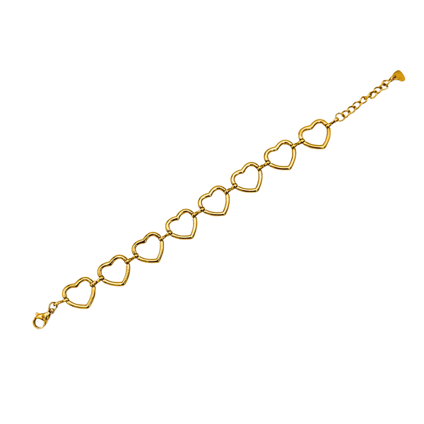 Bracciale cuori incatenati