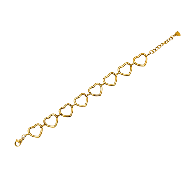 Bracciale cuori incatenati