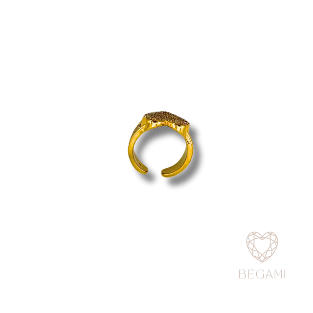 Anello Cuore Brillante