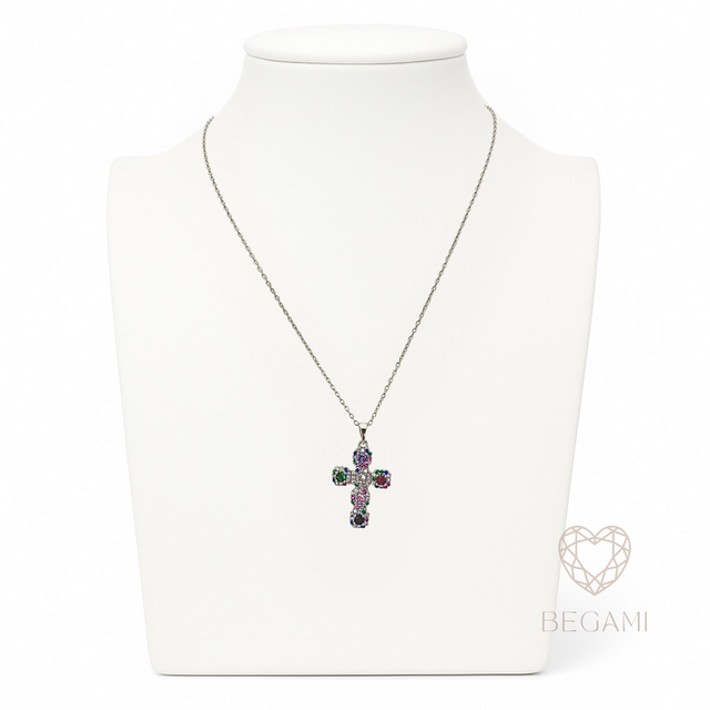 Collana Croce Arcobaleno