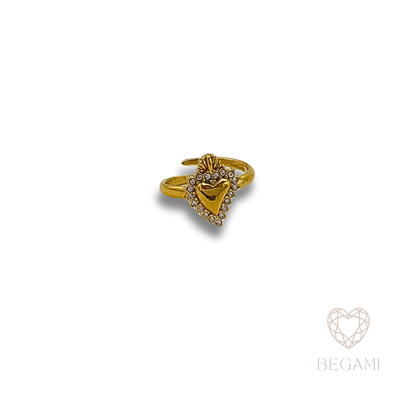 Anello Cuore sacro
