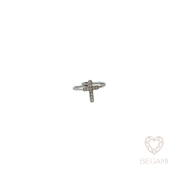 Anello Croce Zirconi