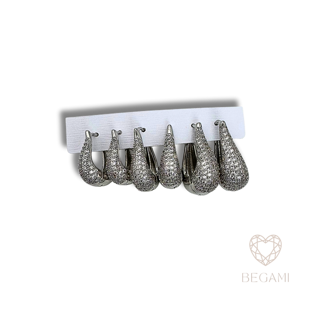 Orecchini a Goccia con Zirconi