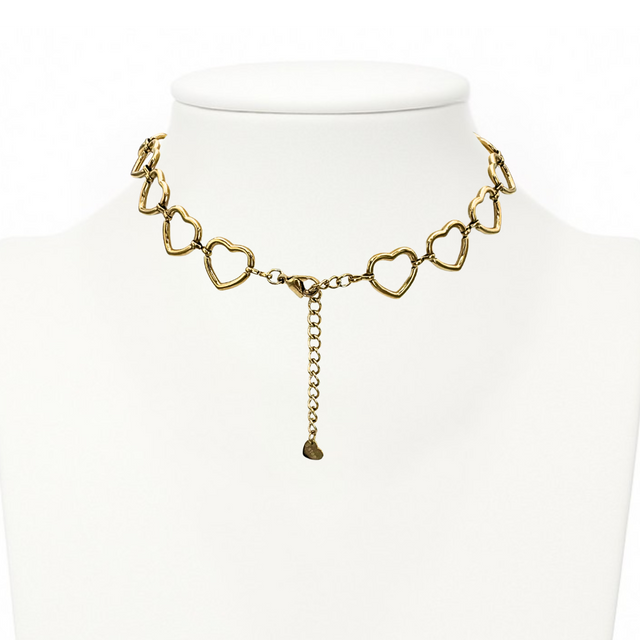 Collana cuori incatenati