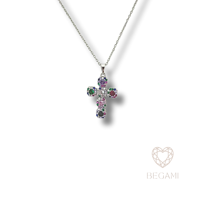 Collana Croce Arcobaleno