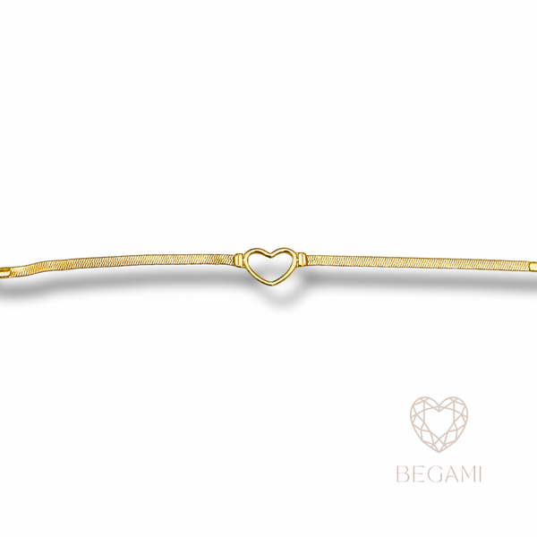 Bracciale cuore essenziale
