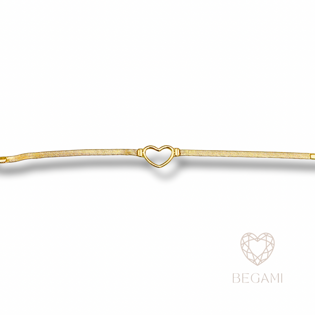 Bracciale cuore essenziale