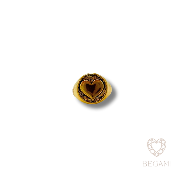 Anello Cuore Inciso