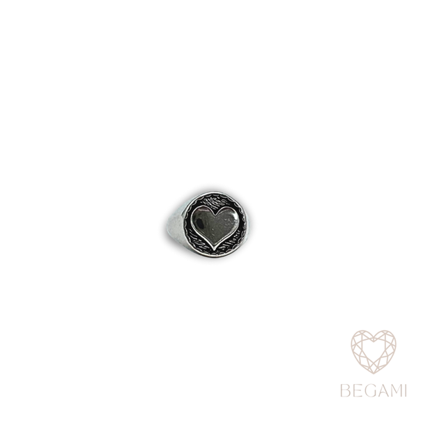 Anello Cuore Inciso
