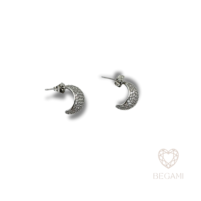Orecchini Mezzaluna Brillante