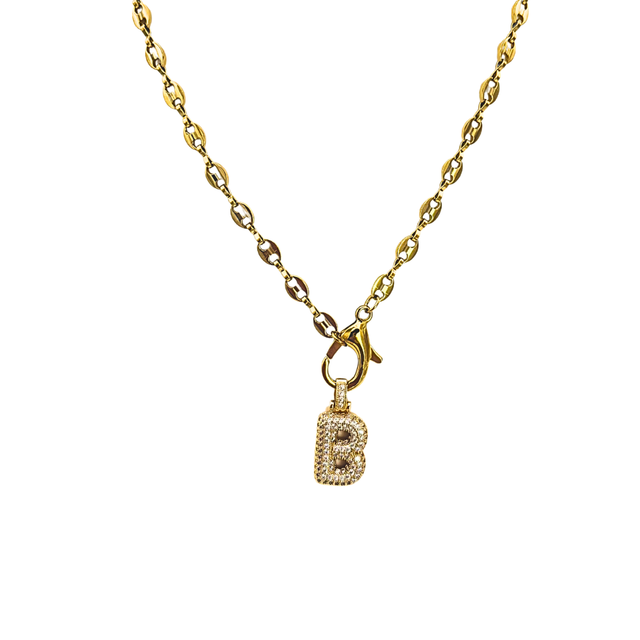 Collana catena lettera